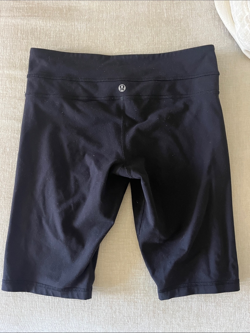 lululemon athletica Black High-Rise Bike Shorts - Classic Logo